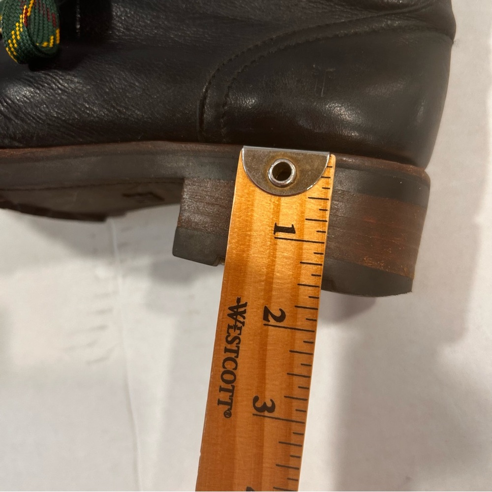 Frye Alta Hiker Womens Ankle Leather Boots‎ SZ 9M black Combat Western steampunk - Picture 12 of 16